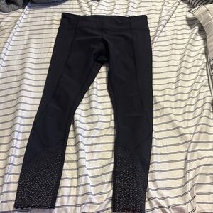 Lululemon Black Leggings with Textured Detail